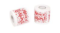 SummitLink Merry Christmas Santa Claus Toilet Paper Tissue Napkin Prank Fun Birthday Party Novelty Gift Idea (RC03) (2 Rolls)