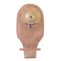 Ultramax Deep Drainable Pouch Aquatack Barrier and Kwick-Klose II Fastener 1-1/8" Pre-Cut Stoma Opening, Transparent (Box of 5)