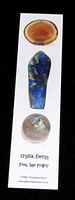 Crystal Bookmark with Gemstone Images for Crystal Lovers