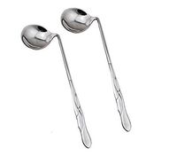 BIHIKI 2 PCS Adaptive Utensils,Curved Utensils,Angled Spoon for Hand Tremors, Arthritis,Elderly (Right)