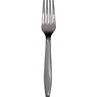 Creative Converting 010469B Shimmering Silver Cutlery (Prem) Bulk Forks (12pks Case)