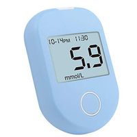 WLQWER Blood Glucose Meter Blood Sugar Kit (No Coding Required), High-Tech Diabetes Blood Glucose Meter with 50 Test Strips, 50 Lancets, Large Screen Value,Blue