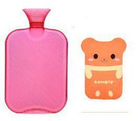 Hot water bottle Hot water bottle red Children hot water bottle Hot water bottle pvc Hot water bottle explosion-proof.8l-redP