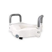 LMEIL Raised Toilet Seat, Safety Support Frame for Bathroom Toilet Medical Handicap Bathroom Safety Chair with Arms Elongated Assists Disabled, Elderly, Seniors