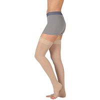Juzo 4410 Basic Closed Toe Thigh Highs w/Silicone Border 15 20 mmHg Short