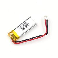 3.7V 160mAh 501235 Lipo Battery Rechargeable Lithium Polymer ion Battery Pack with JST Connector