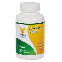Selenium 200mcg Mineral Supplement to Support Cellular Heart Health, Once Daily Antioxidant, Gluten Free Defends Against Free Radicals (300 Tablets) by The Vitamin Shoppe