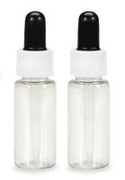 Darice Plastic Bottle with Screw On Lid and Dropper, 20ml (2pc) - Place Precise Amounts of Paint, Glue or Coloring on a Project - Bottle is Resealable for Later Use - For Crafting and Home Use