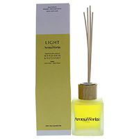 AromaWorks Light Mandarin and Vetivert Reed Diffuser - Fresh Citrus, Spicy Warm Aroma - 100% Pure Essential Oils from around the Globe - Natural, Vegan, Cruelty Free - 3.4oz