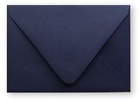 Contour Euro Flap Navy Blue 250 Boxed A7-70lb Envelopes (5-1/4 x 7-1/4) Perfect for 5 x 7 Invitations, Announcements, Communions Weddings by The Envelope Gallery