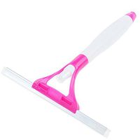 SAVORLIVING Squeegee Window Cleaner with Spray Bottle, All Purpose Squeegee for Shower, Mirror, Window, Car Glass, Floor, Silicone Window Wiper Blade 10'' (Red)