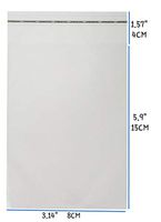 200ct Clear Plastic Bags 3.14" X 5.9" Thick Self Sealing OPP Cello Bags for Plastic Poly Bags for A4,Letter Sized Documents,Marketing Materials,Clothes Bakery Cookies Decorative Wrappers(3.14"X5.9")