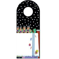 Jolly Santa Christmas Wine Bottle Tag - Personalize With Your Name - Custom Wine Gift Tags (Jolly Santa)