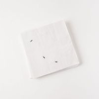 One Hundred 80 Degrees White Ant Napkin, 40 Pack, Paper, 6.5 inches