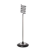Hair Dryer Holder Spiral Spring Type Standing Acrylic Stainless Steel Hair Dryer Holder Home Living Room, Black
