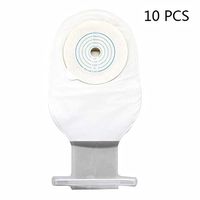 QWERT Co. Wang One-Piece System with Sealing Strip Drainable Pouch for Ileostomy Stoma Care Cut-to-Fit 15-60MM (10Pcs/Box)