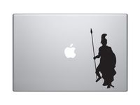 Greek Olympians - Ares Greek God of War Military Strategy - 5" Black Vinyl Decal Sticker Car Macbook Laptop