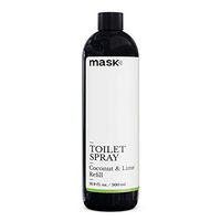 Mask Toilet Spray, Coconut & Lime, 16 Ounce Refill, Deodorizer Bathroom Spray