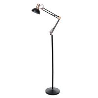 SuperUS Metal Floor Lamp Architect Swing Arm Standing Lamp Adjustable Head Reading Light