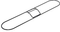 Carlisle 4167200 Zinc Plated Metal Dust Mop Frame, 24" Length x 5" Width (Case of 12)