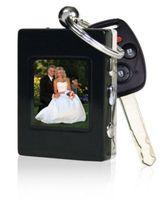 The Sharper Image Digital Photo Keychain, Black