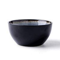 BBSEQ Noodle Soup Bowl, Soup Cereal Bowls (Black - 4.5 inches)