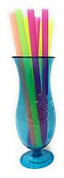 	 Extra Large Plastic Straws, Great for Smoothies, Extra Wide Straws With Mammoth 1/2 Inch Diameter, Neon Colors, Bulk Smoothie Shake Straws - 200 Pack - Variable Lengths (1, 10.5 inch)