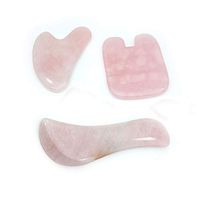 Gift2U 3pcs Quartz Gua Sha Scraping Skin Care Kits Natural Stone Scraper Soft Tissue Mobilization Tool for SPA Face-Lifting