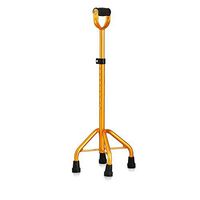 Qi Peng Crutches - Four-Legged Cane Retractable Four-Legged Walking Stick Elderly People with Reduced Mobility, Rehabilitation, Anti-Skid Adjustment, Ultra-Light Walker Crutch
