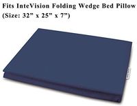 InteVision 400 Thread Count, 100% Egyptian Cotton Pillowcase. Designed to Fit The InteVision Folding Wedge Bed Pillow (32" x 25" x 7")