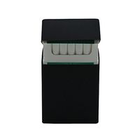 Boshiho Soft Silicone Cigarette Case Holder for Men -Standard 100mm 20 Pcs Cigarette Box Protector Lightweight and Waterproof (Black)