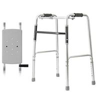 Ergonomic Handles Drive Healthcare Walking Aids Adjustable Elderly Disabled Persons Assisted Anti-Skid Training Folding Walker