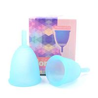 Monzcare Reusable Menstrual Cup, Cyan Size 1