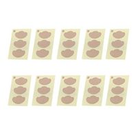 Healifty 10 Sheet Moleskin Tape Flannel Adhesive Pads Heel Stickers Blister Prevention Pads Anti-wear Heel Pads for Feet Fabric Padding