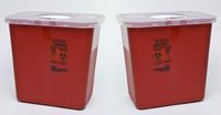 Kendall Sharps Container with Rotor Lid - 2 Gallon by KENDALL HEALTHCARE (2)