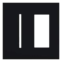 Lutron Deep Back Cover New Arch Wp - Grafikt Black (LWT-GT-BL)