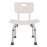 Wrea 2019 New Heavy Duty 300 lbs Shower Bath Chair Seat Aluminum Alloy Bathtub Spa Bath Seat Stool Benches Backrest Bath Shower Aids Anti-Skid for Elderly No-Slip Suction Cup 6 Adjustable Height (2)