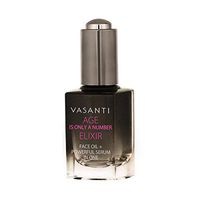 Age is ONLY A Number™ Elixir Face Oil and Powerful Serum in One by VASANTI - Anti-Aging Treatment with Active Ingredients to Help with Wrinkles, Dulling Skin and Skin Hydration - Paraben-Free