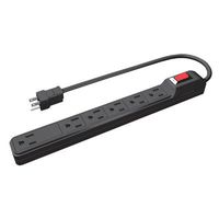 Stanley 30007 6 Outlet Black All Purpose Power Strip