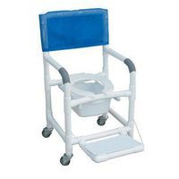 MJM International 118-3-FF-SQ-PAIL Shower- Commode Chair