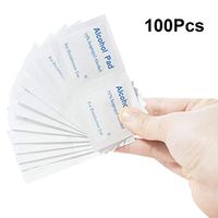 Beaupretty Alcohol Prep Wipes Wet Disinfection Cotton Pads Disposable Cleaning Tissue Sterilization First Aid Supply for Home Travel Outdoor 100pcs