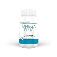 Dr. Brighten Omega Plus - 1500 mg EPA/DHA Omega-3 Fatty Acid Alaskan Fish Oil Dietary Supplement - Burpless