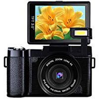 Vlogging Camera   Digital Camera 24.0 MP Full HD 1080P 3.0 Inch Camera with Flip Screen Retractable Flashlight