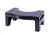 Kwerb Folding Squatting Stool | The Only Foldable Toilet Stool | Convenient and Compact – Great for Travel | Fits All Toilets, Folds for Easy Storage, Use in Any Bathroom |Black Color