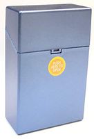 HHB Eclipse Metallic Blue Crushproof Plastic Cigarette Case, Kings, 4ct, 3116