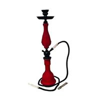 1 Hose Style Colored Hookah Shisha Set (Red Black)