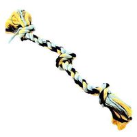 MAMMOTH Flossy Chews Cottonblend Color 3Knot Rope Tug 20" (Medium)