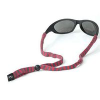 Chums Original Cotton Standard End Eyewear Retainer Striped Colors, Grey & Red