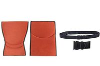Replacement Anti Bacterial Back & Seat Cushions in Orange Emola Set- for Karman S-ERGO105F16RS Ergonomic Wheelchair - Fit to Seat Size 16"x17" and Free Wheelchair Black Seatbelt!
