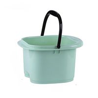 Foot spa Portable Foot Tub Shower Foot Bathtub Plastic Basin Relaxation (Color : Blue)